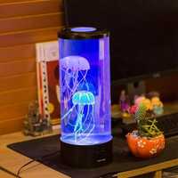 Настолна LED лампа аквариум с медузи