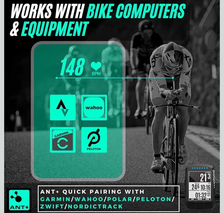 POWR LABS Bluetooth и ANT+ пулсомер с колан за гърди