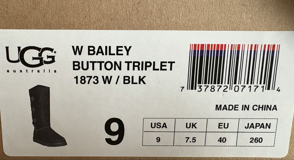 UGG W Bailey Negru EU40