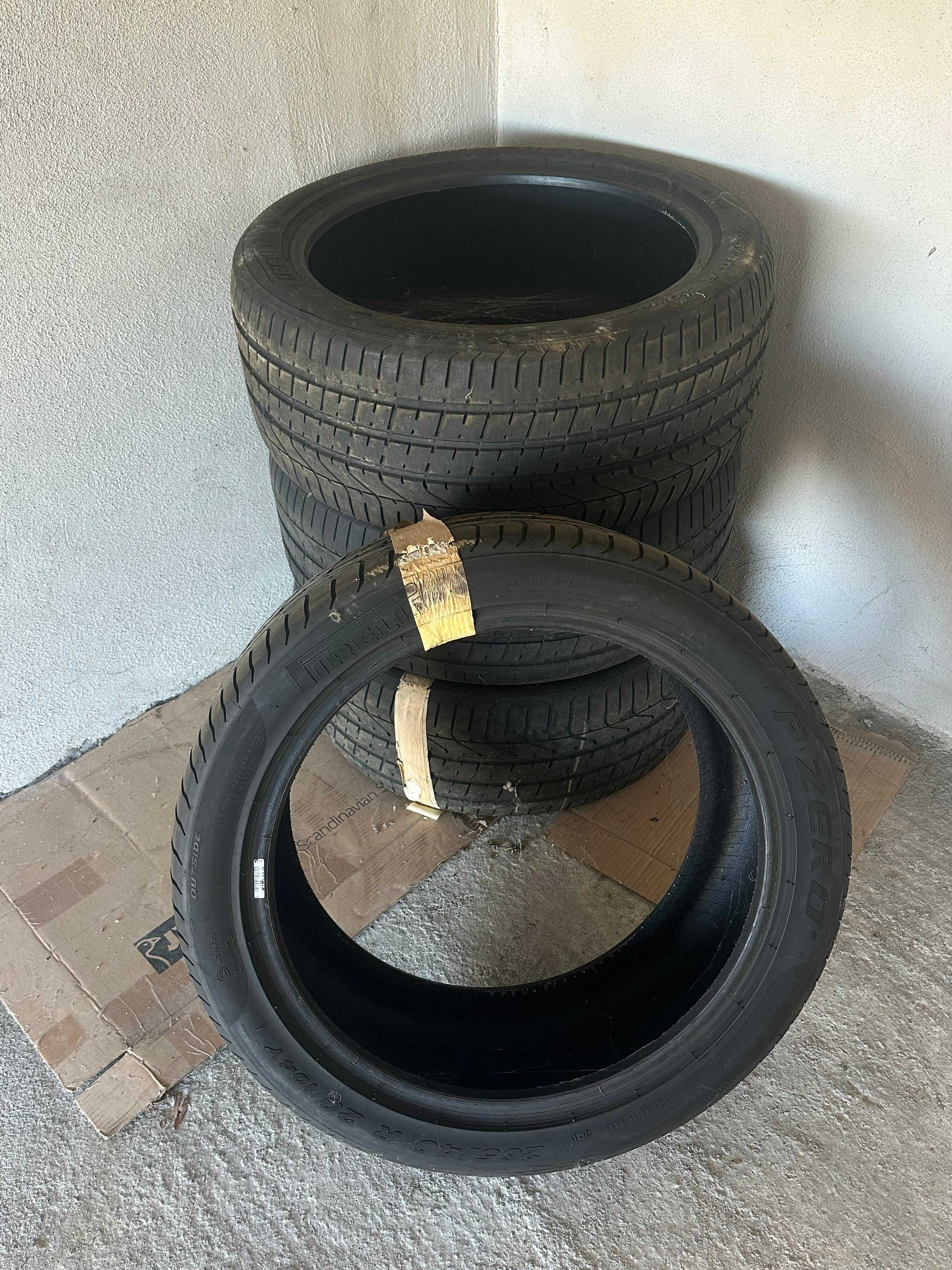 4бр. летни гуми 265/45/R20 Pirelli P Zero - като нови, от Audi A8L