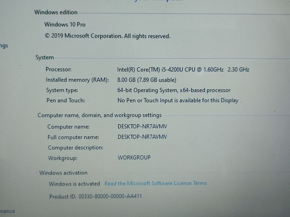 Laptop Acer Travelmate P255 - i5-4200u(4Cpu)/8gb /256gb SSD/Baterie 4h
