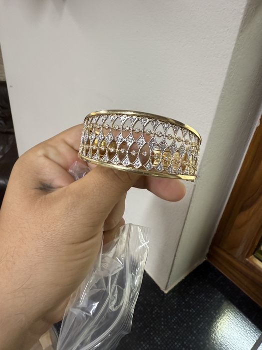 Brățara aur 14 k doua culori NOUA Italia 27,77 grame