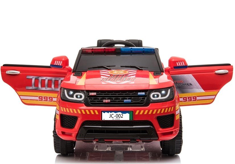 Masinuta electrica FIRETRUCK JC002 12V PREMIUM #Rosu