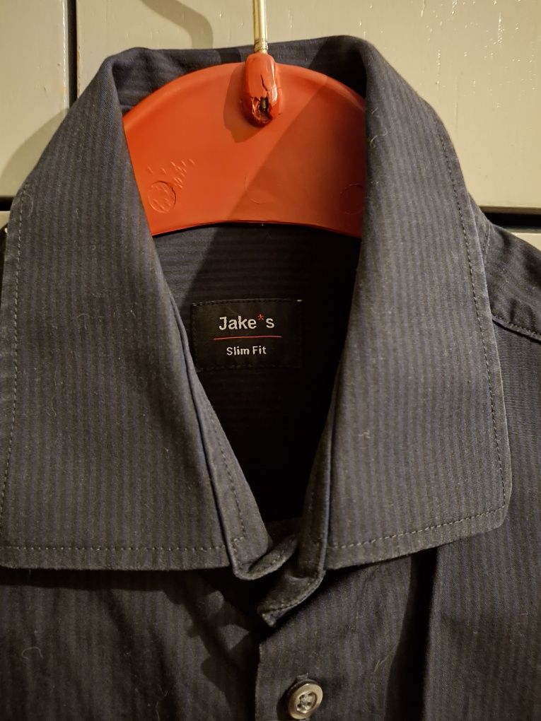Намалена - Тъмно синя мъжка риза, Jake's, Slim Fit