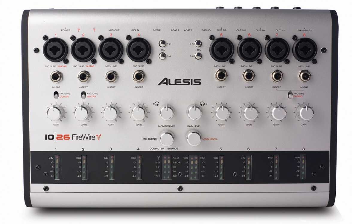 Interfata audio firewire, Alesis IO|26 + cabluri si adaptoare firewire