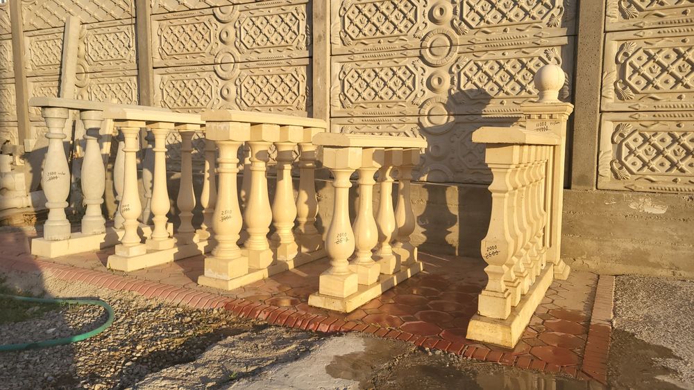 Балясины, перила, тумбы и колонны из высокопрочного бетона