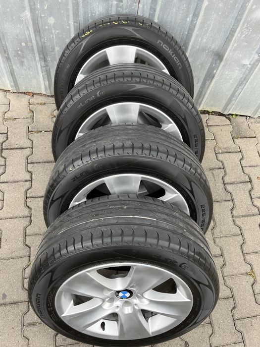Jante aliaj 5x120mm, anvelope vara 225/55 R17, BMW E60 E61, F10 F11 GT