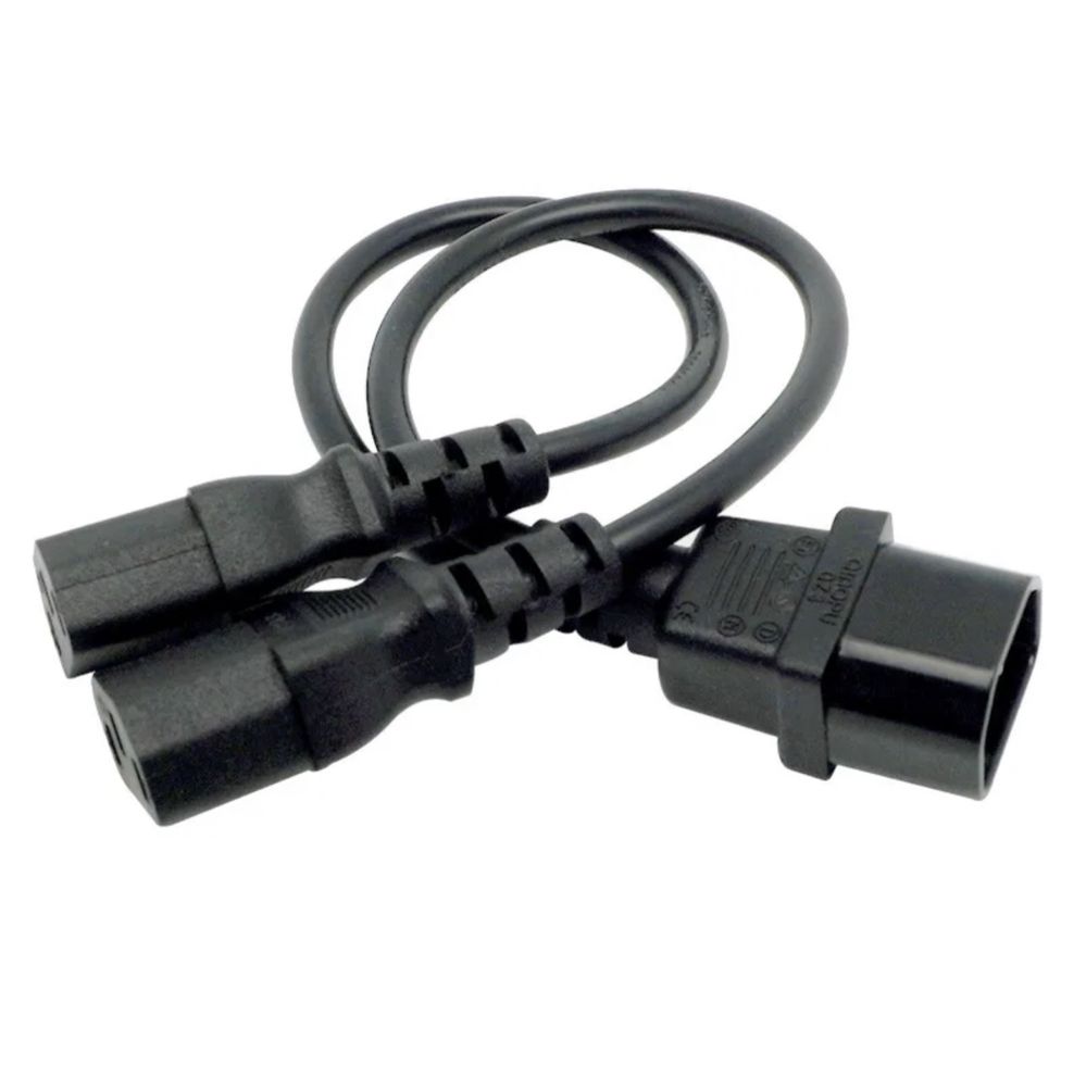 Cablu splitter alimentare pc c14 - 2x generic c13 30 cm lungime