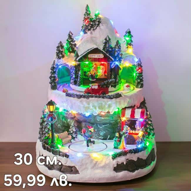 Коледна декорация селце