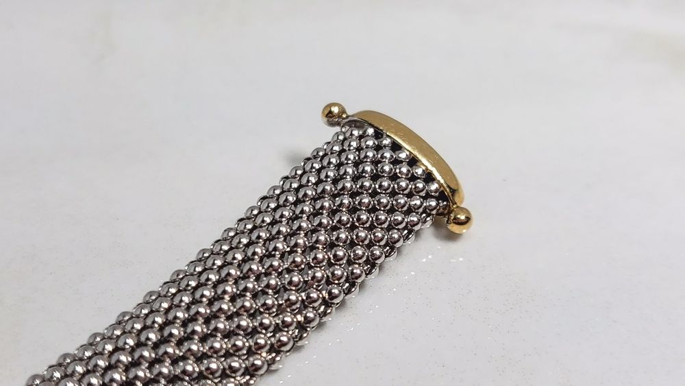 Brățară din aur alb și galben de 14K – model deosebit