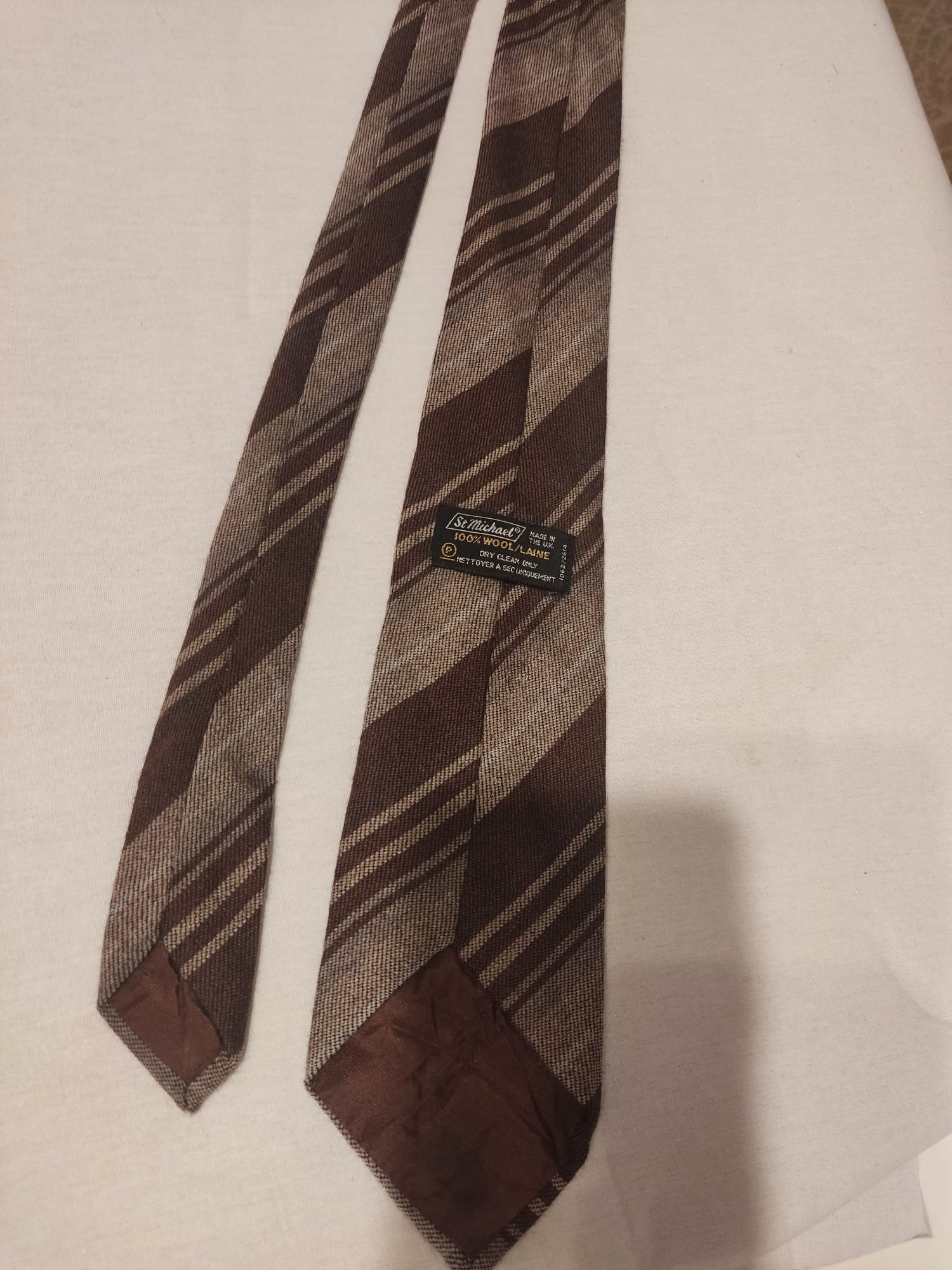 Cravata lână sau mătase Joop!, st Michael vintage, Royal,nu Hermes