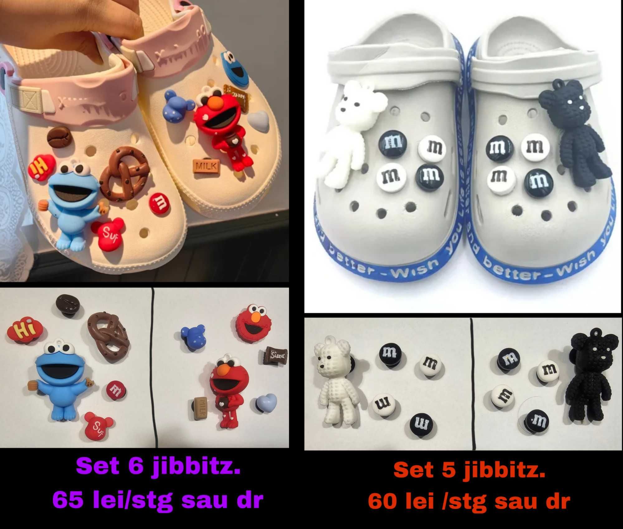 Jibbitz charmuri pt Crocs (seturi)