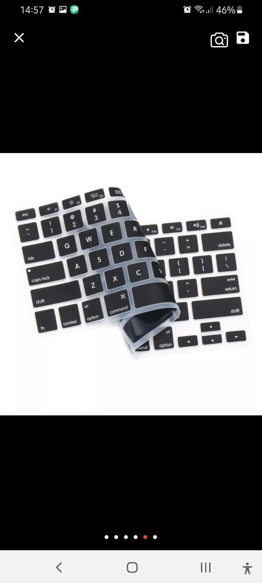 Protecție silicon tastatură laptop nouă