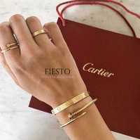 Комплекти гривни + пръстени Cartier love bracelet set