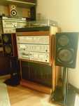 Linie sistem audio vintage rack SABA deck tuner amplificator