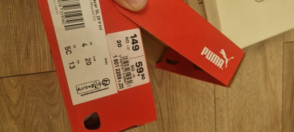 Adidași Puma fetite mărimea 20