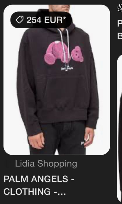Vând Hoodie Palm Angels Kill The Bear Pink