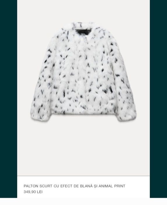 Palton scurt zara