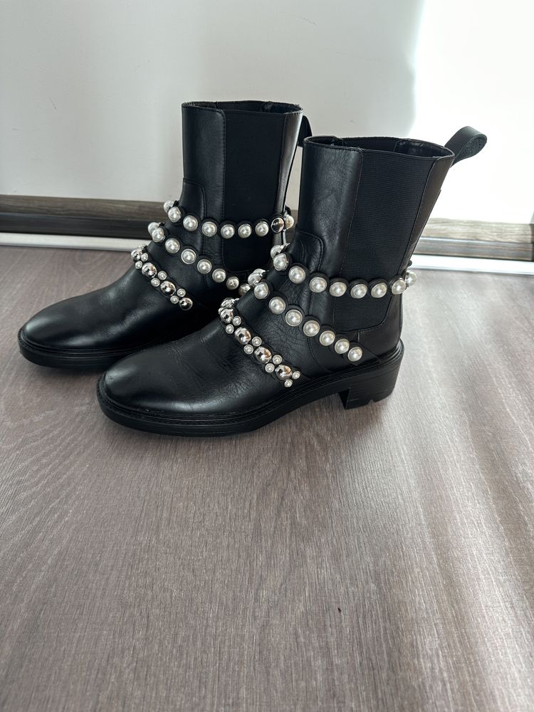 Ghete piele zara 38