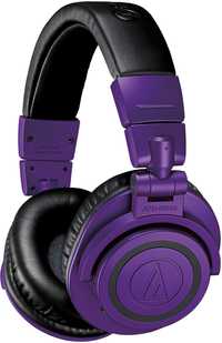 Casti Audio-Technica M50x BT Wireless Purple Black la cutie