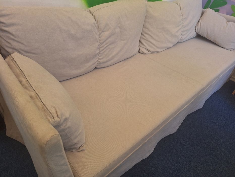 Canapea Ikea, Sandbachen, 3 locuri, 214 lungimea, 80 adancimea, crem