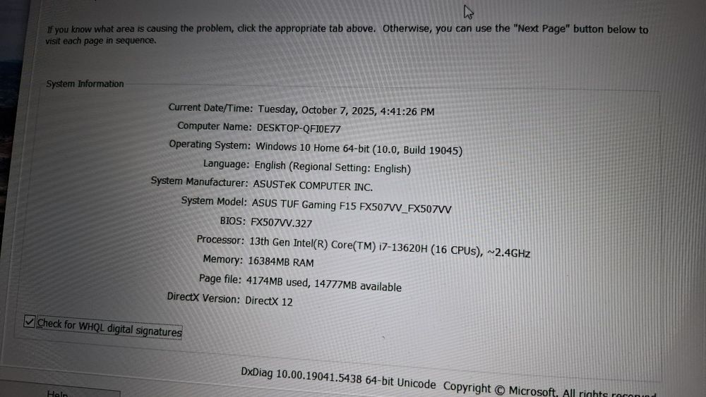 Laptop GAMING ULTRA 2025 Asus Tuf i7 13620H 4.90GHz RTX 4060 8GB!