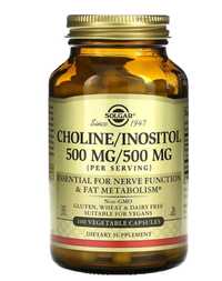 Холин Инозитол Солгар Choline Inositol Solgar 500 mg 100 kapsula