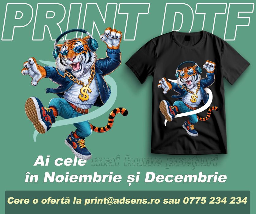 Print pentru textile pe folie DTF latime 58 cm