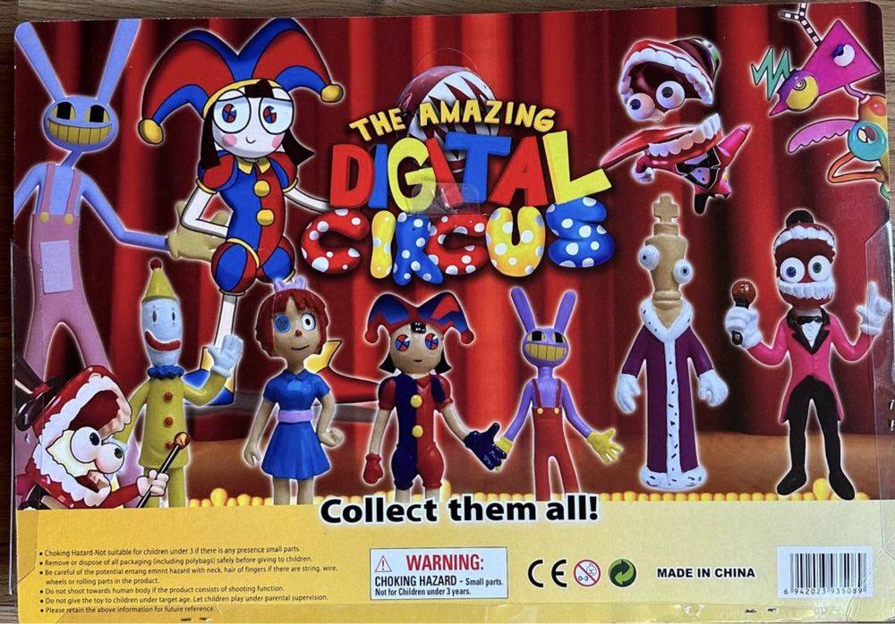 Set cu 6 figurine din Amazing Digital Circus