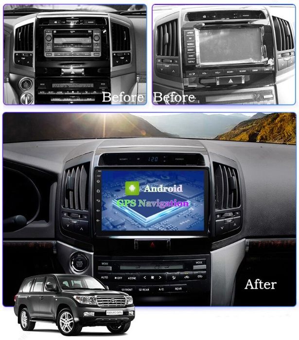 Navigatie dedicata Android -TOYOTA Land Cruiser-10inch- 2007 - 2015