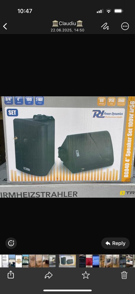 Boxe gradina Power Dynamics BGO40 (4″, 100 W peak, IPX5/IP56