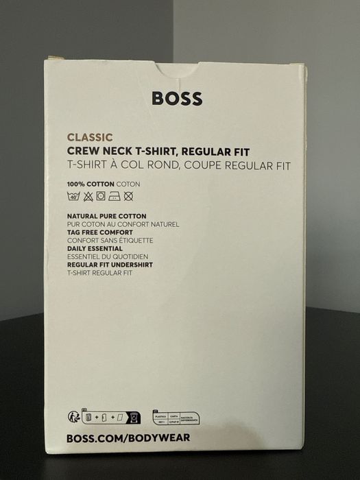 BOSS Тениски, троен пакет, чисто нов, размер S, Шито лого, Памук