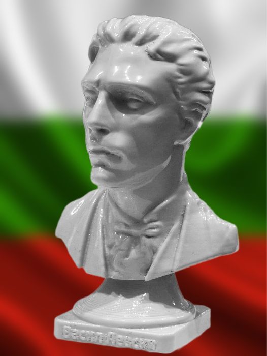 Васил Левски 3Д принтиран бюст