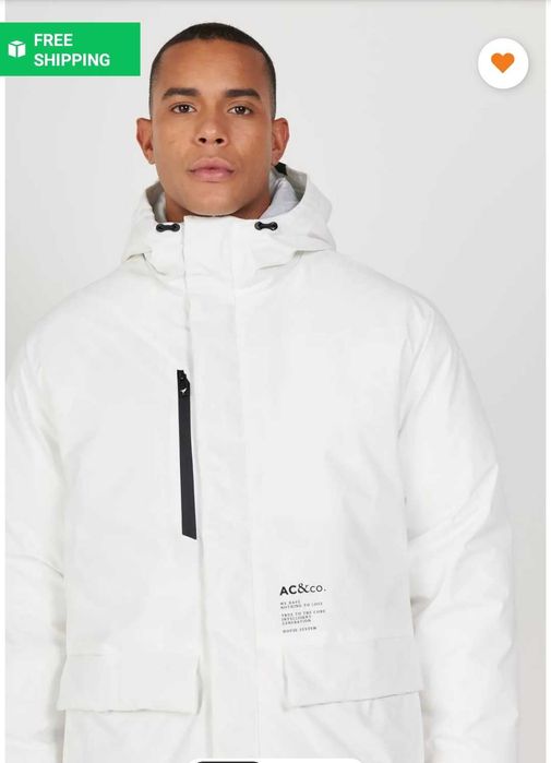 Geaca de iarna alba marimea S noua