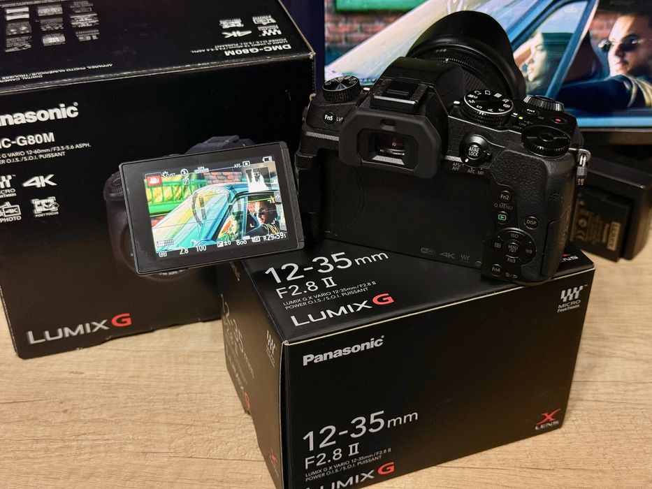 Panasonic Lumix DMC-G80 + Obiectiv 12-35 F2.8 Lumix G O.I.S II MFT