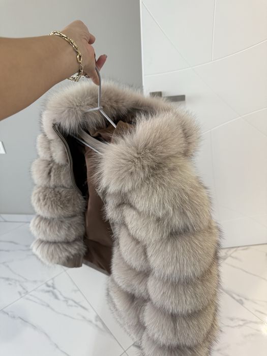 Палто естествен косъм