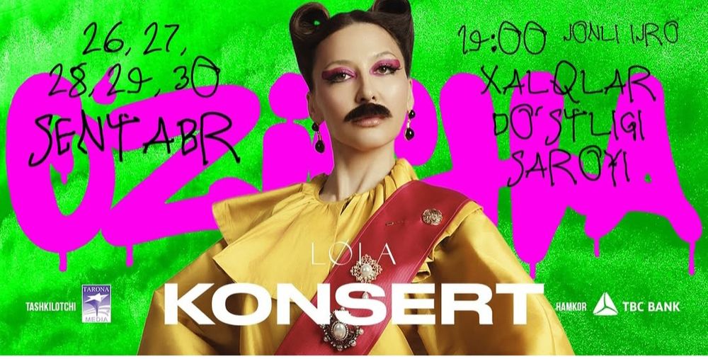 Lola Yo‘ldosheva konsertiga bilet!
Assalomu alaykum, aka-uka, o