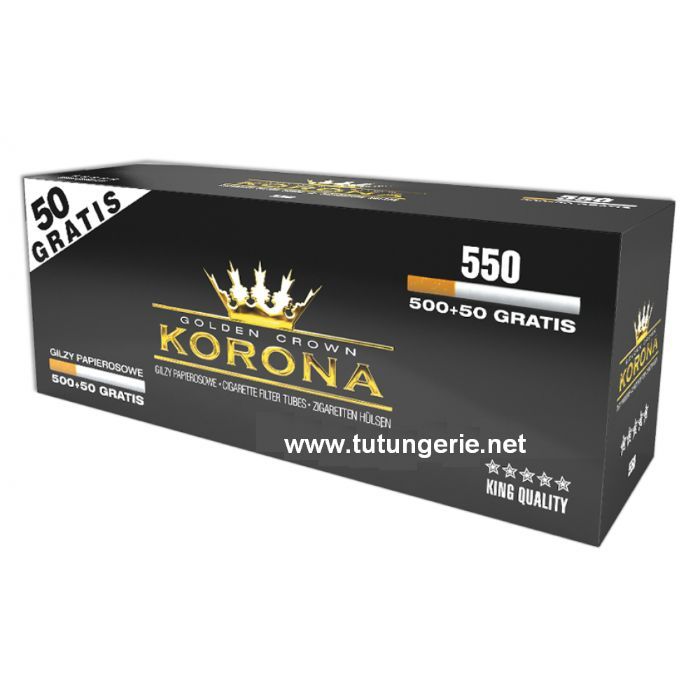 Promo - Tuburi de tigari Korona sau GOLDEN TUBE-2200 buc filtru maro