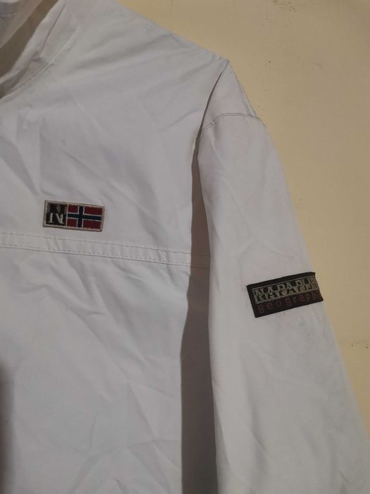 Vintage Napapijri Geographic Windbreaker Jacket.