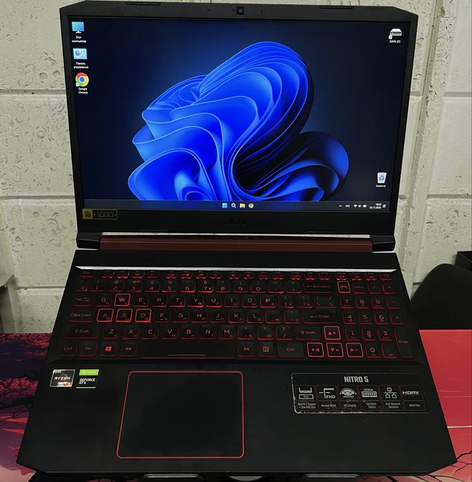 Игровой ноут Acer Nitro 5 (R5/ 16GB D4/ GTX1650/ 500GB M.2/ 1TB HDD)