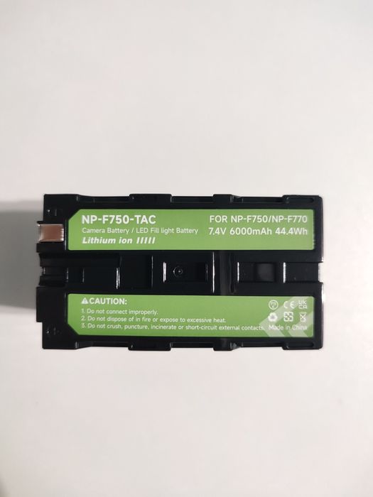 Аккумуляторы для камер и мониторов NP-F750, 970