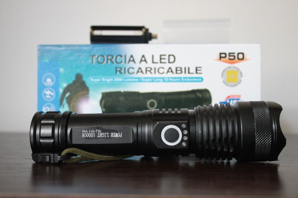 Lanterna LED XH P50 profesionala X71 Zoom acumulator reincarcabila