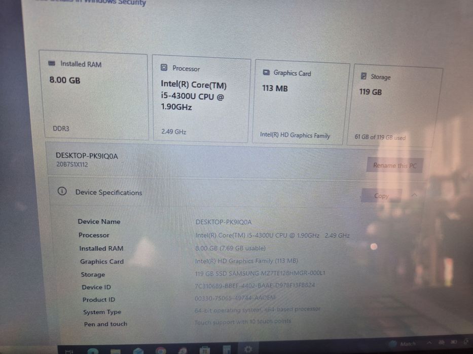 Lenovo Thinkpad touch screen/ Лаптоп Леново