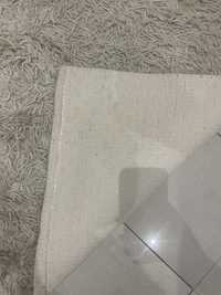 Бял/екрю стилен килим 145/200;лампи Икеа-2бр