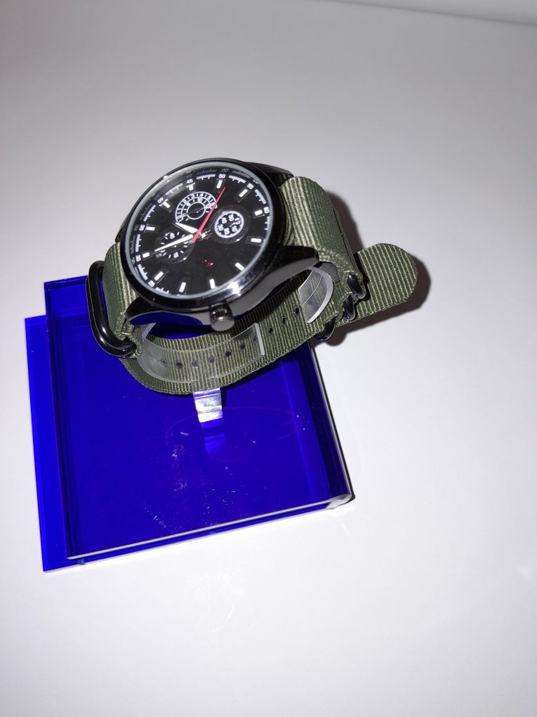 Ceas barbatesc Auriol nylon army green