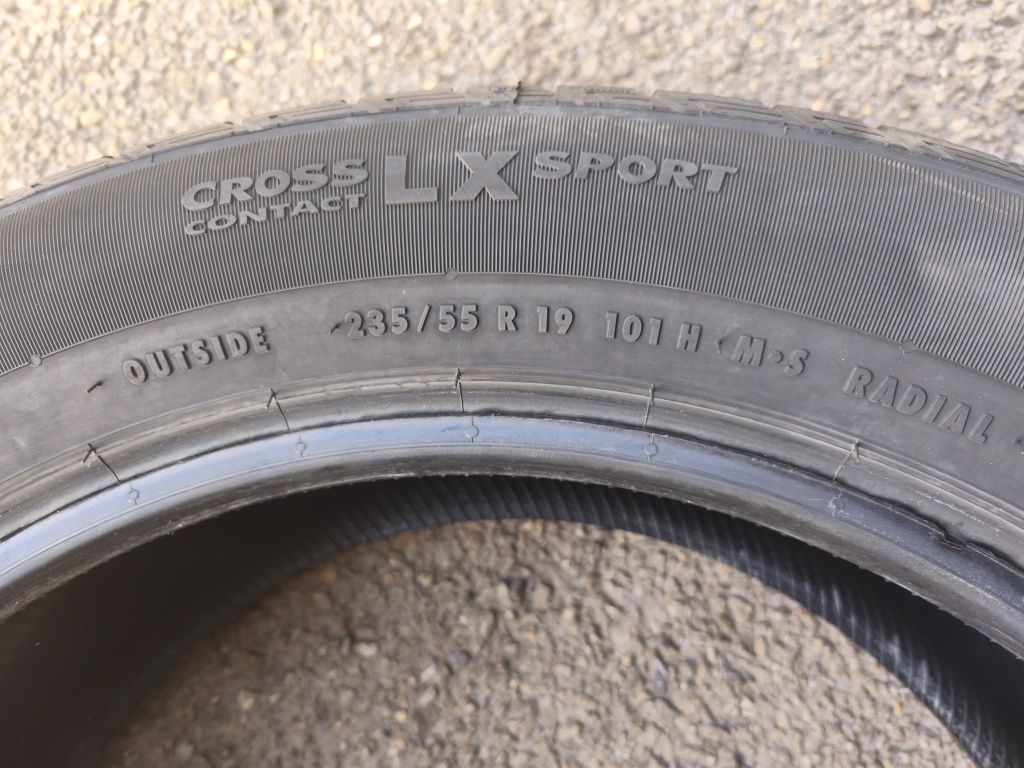 235/55/19" 4бр Continental cross contact lx sport,dot4522,7-8mm