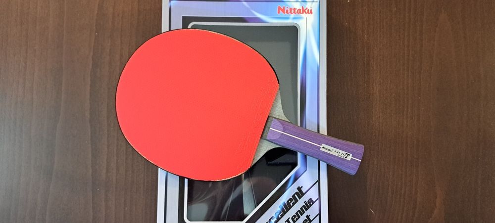 НОВО nittaku factive 7 хилка за тенис на маса дърво hammond japan гума