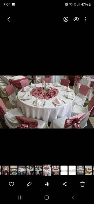 Fata de masa, huse scaune.