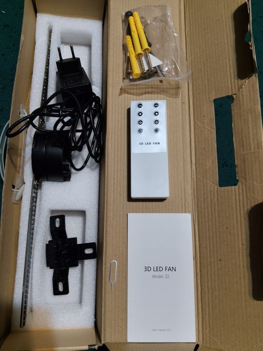 Продам новый 3D LED Fan Z2 (42см) управление через приложение