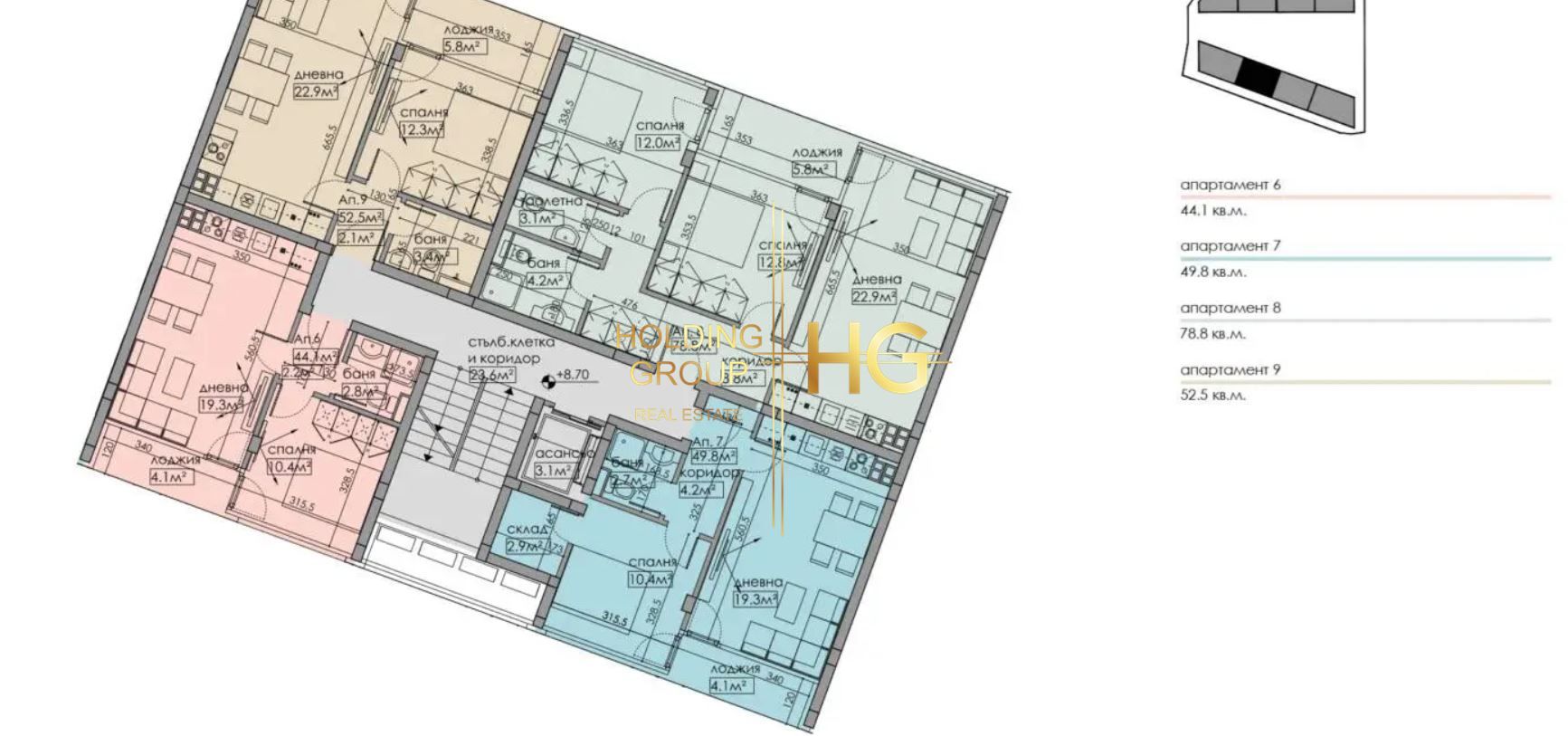 2-стаен в Варна-Бриз площ 65 цена 166000